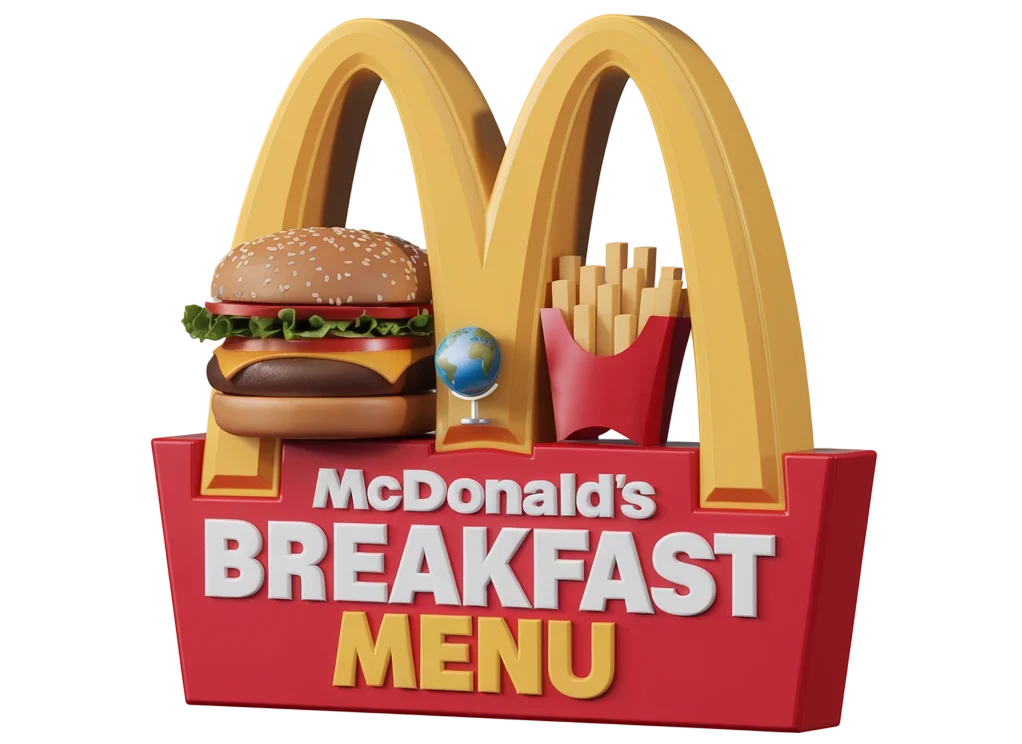 McDonalds breakfast menu logo